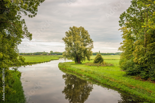Meandering stream in a Dutch landscape © Ruud Morijn