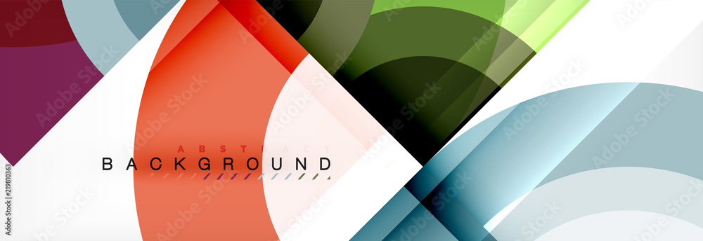 Vector circular geometric abstract background Vector circular geometric abstract background
