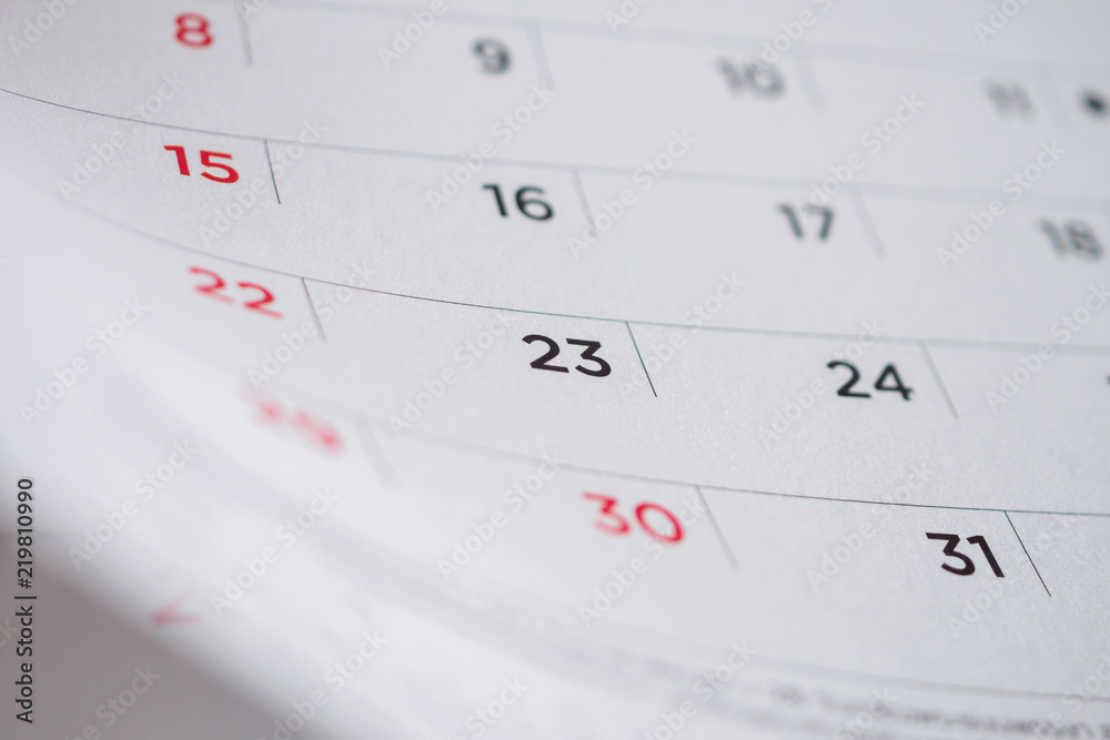 calendar page flipping sheet close up background calendar page flipping sheet close up background