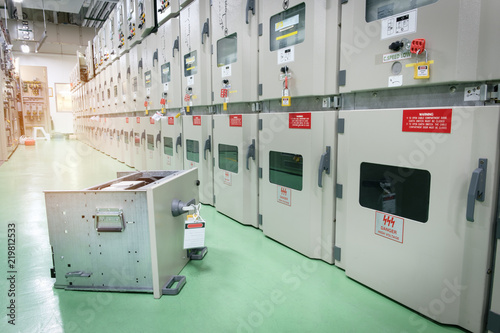 equipment of electrical switchgear panel take off for maintenance