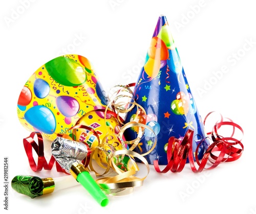 Party Items Isolated on White