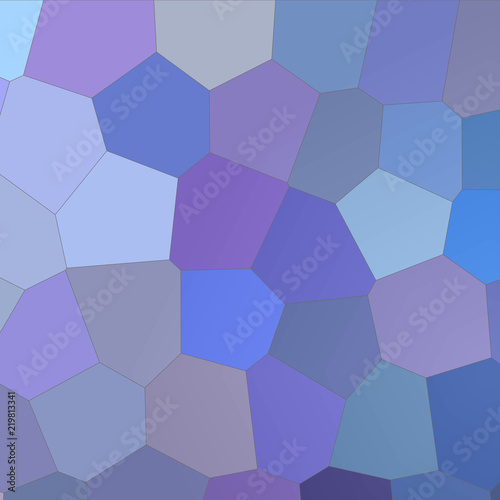 blue, white and brown bright Big Hexagon in square shape background illustration.
