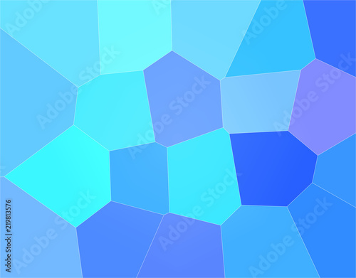 Beautiful abstract illustration of blue Gigant hexagon. Useful background for your design.