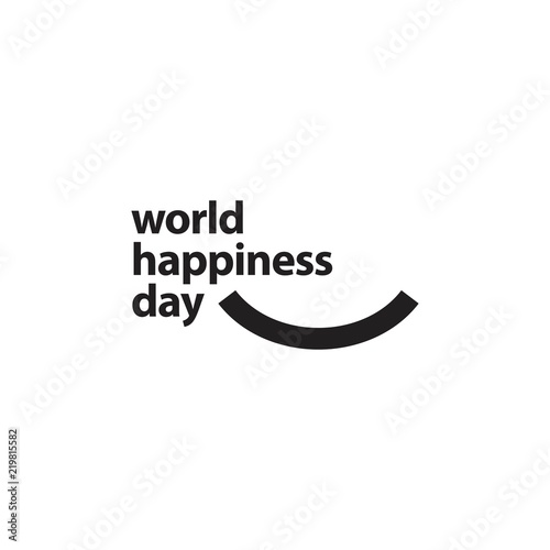World Happiness Day Vector Template Design Illustration
