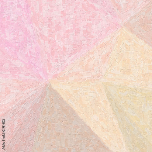 Pink and brown Realistic Impasto in square shape background illustration.