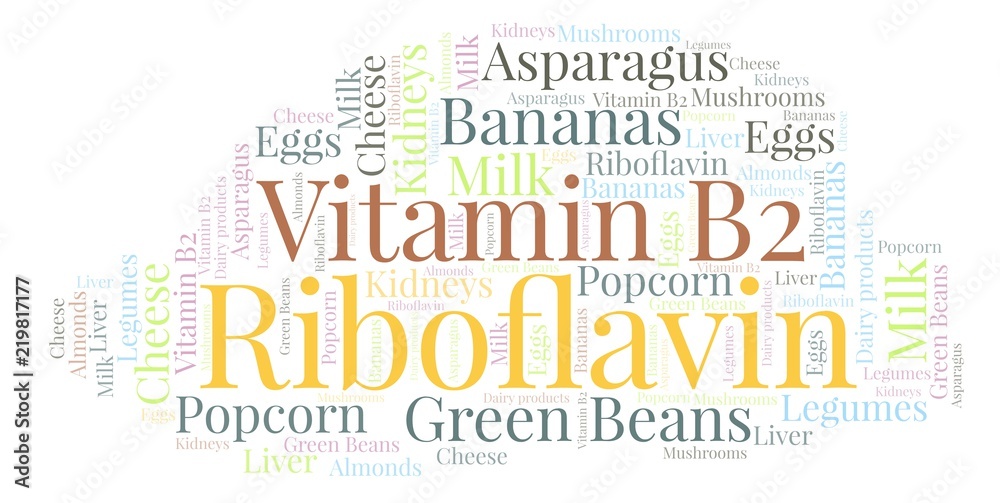 Obraz premium Riboflavin word cloud.