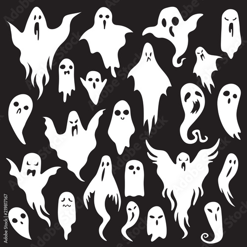 Obraz na plátne Halloween ghosts