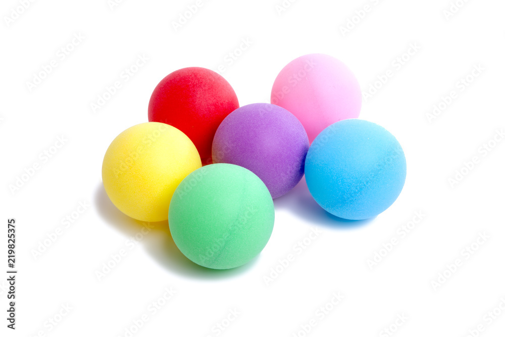 colorful plastic ball isolated on the white colorful plastic ball isolated on the white