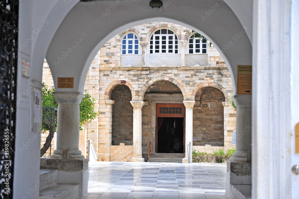 Entrance to old byzantine church