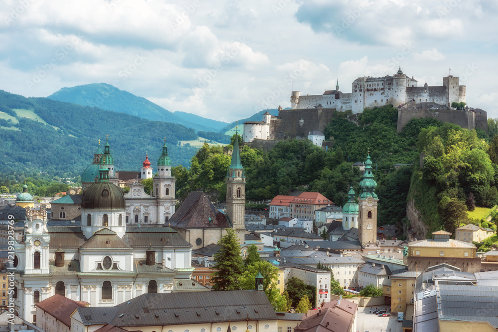 View of Salzburg in Austria, Europe