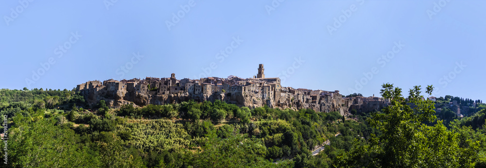 View on the country of Pitigliano, Tuscany - Italy