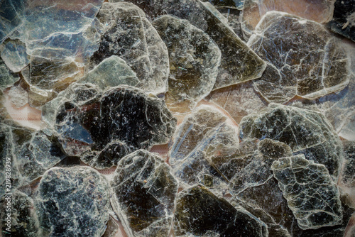 Tableau sur toile close up texture of isinglass-stone plates as a background