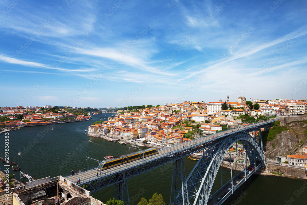 Dom Luis Bridge and old Porto
