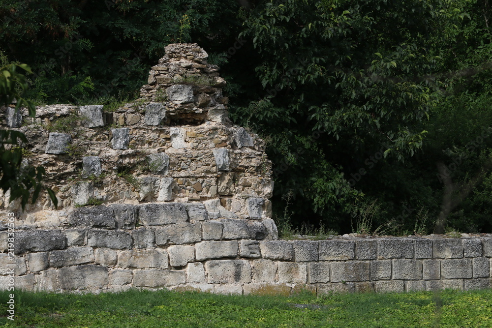 Ruins of the medieval city of the capital city of the First Bulgarian Empire Great Preslav (Veliki Preslav), Bulgaria. Ruins of the medieval city of the capital city of the First Bulgarian Empire Great Preslav (Veliki Preslav), Bulgaria.