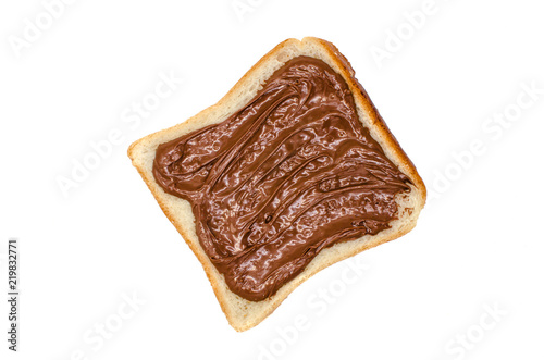 bread with chocolate paste