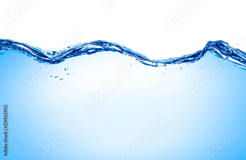 niebieska fala wody napój powitalny płyn bańka