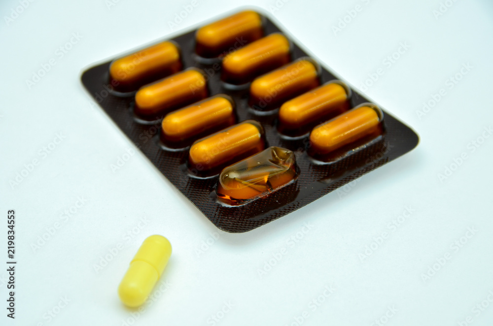 tablets are scattered on the table, dosage for the patient tablets are scattered on the table, dosage for the patient