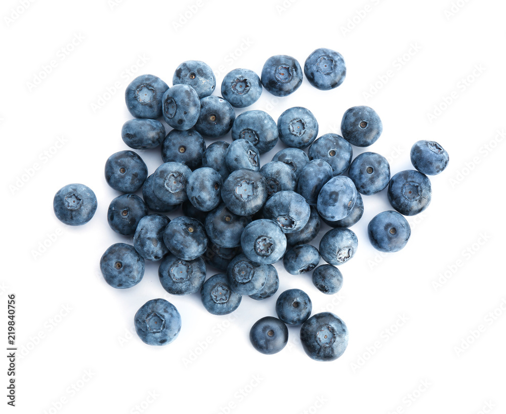 Tasty juicy ripe blueberries on white background Tasty juicy ripe blueberries on white background