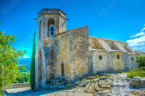 Catholic church Eglise Notre-Dame d'Alidon in oppede la Vieux, France photo