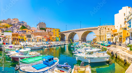 Vallon des Auffes port in Marseille, France photo