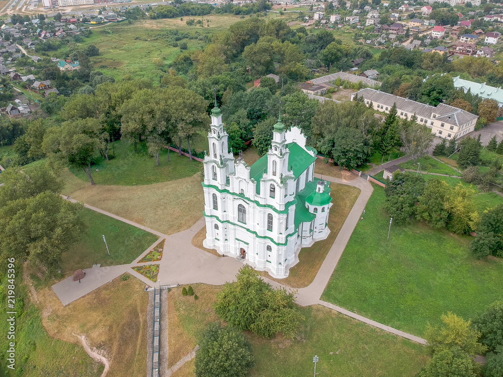 Sofia Cathedral in Polotsk, Belarus. Drone HDR-photo