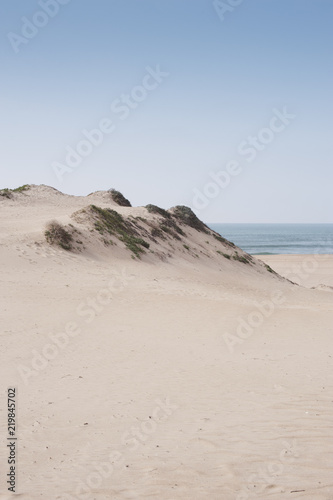 Oceano dunes with blue ocean and sky in the background