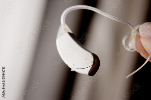 Obraz na płótnie Hearing aid for deaf people