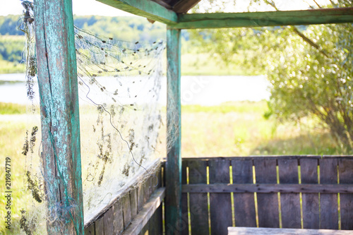 old gazebo in the nature