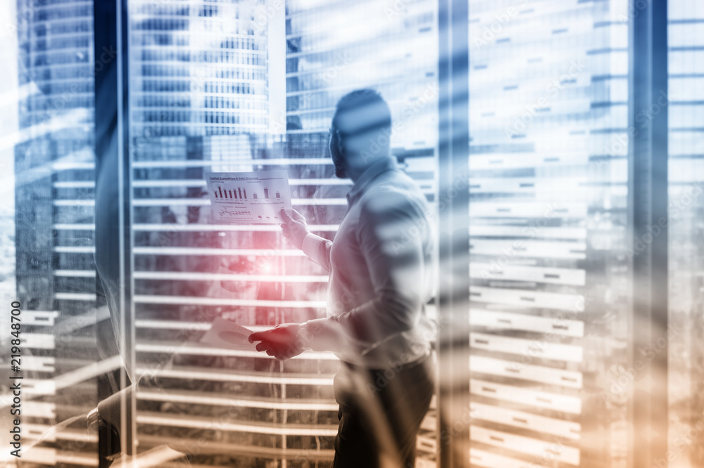 Fototapeta premium Business background abstract