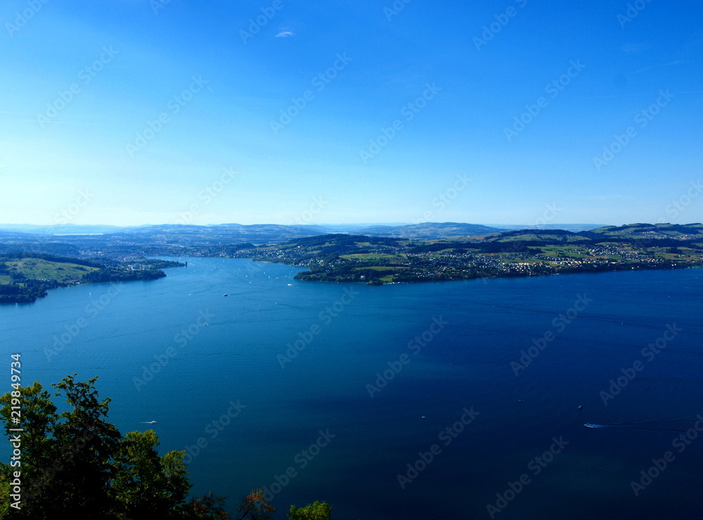 View of Lake Lucerne from Burgenstock Resort, Switzerland View of Lake Lucerne from Burgenstock Resort, Switzerland