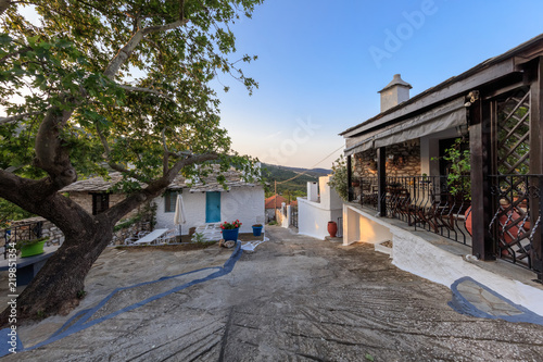 Old stone house in the village of Theologos. Thassos island, Greece