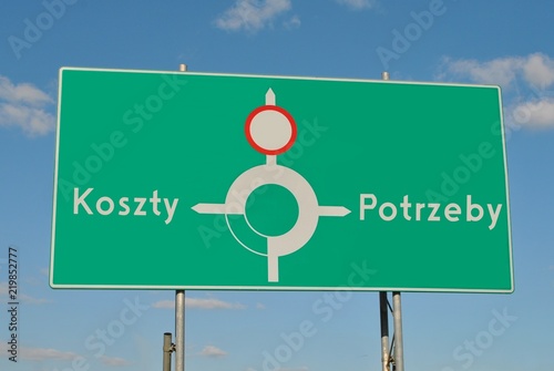 Koszty VS potrzeby photo