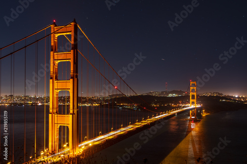 Golden Gate Bridge by Night San Francisco