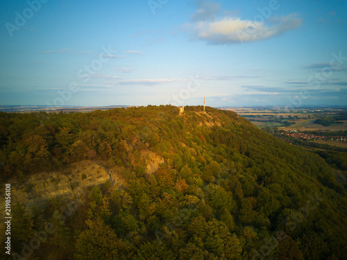 Thüringen. Hörselberg. Vogelperspektive. photo