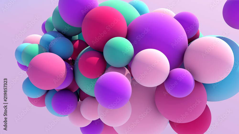 Colorful Floating Balls background Colorful Floating Balls background