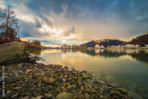 Passau im Sonnenuntergang