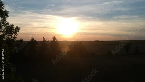 Coucher de soleil au pays-basque