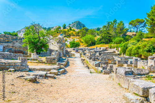 Glanum archaeological park near Saint Remy de Provence in France