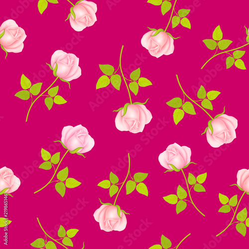 Seamless pattern with roses