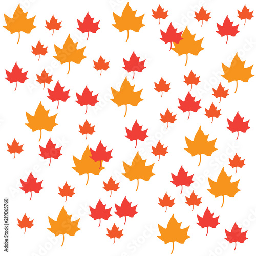 autumn maple leaves background- vector illustration