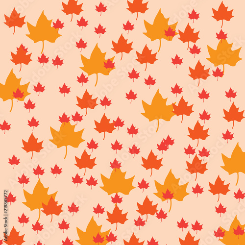 autumn maple leaves background- vector illustration