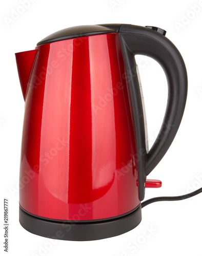 electric kettle isolated photo