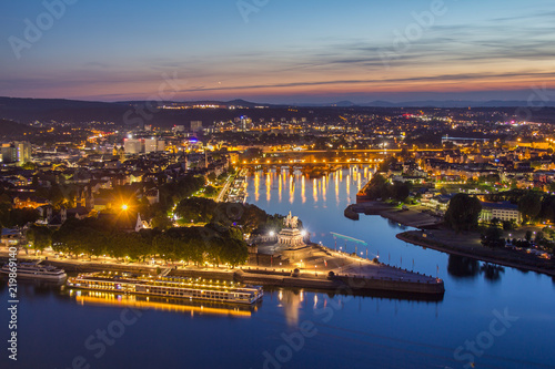 Deutsches Eck in Koblenz, Deutschland