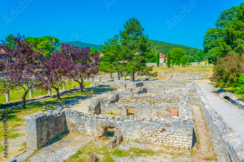 Gallo-roman ruins in Vaison-la-Romaine in France photo