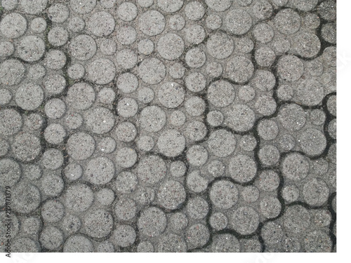 Mosaic circle grey ground texture