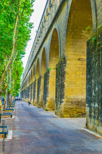 Saint Clement aqueduct in Montpellier, France photo