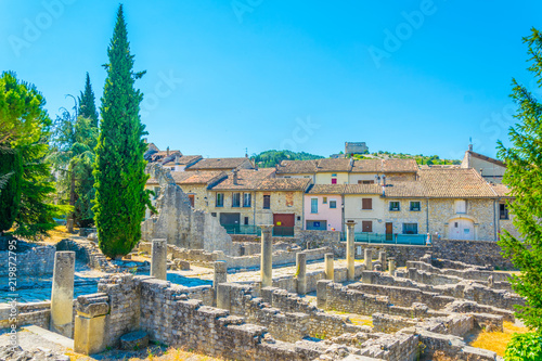 Gallo-roman ruins in Vaison-la-Romaine in France photo