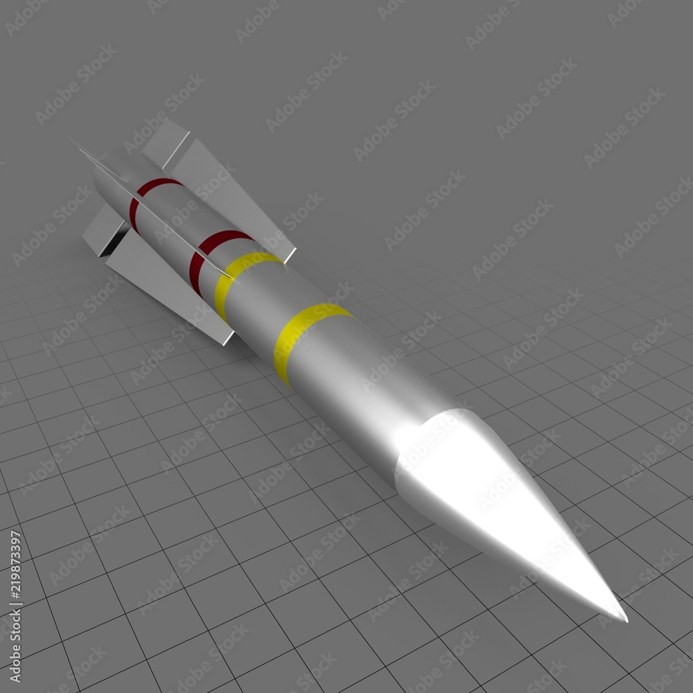 Missile 5 Stock 3D asset | Adobe Stock