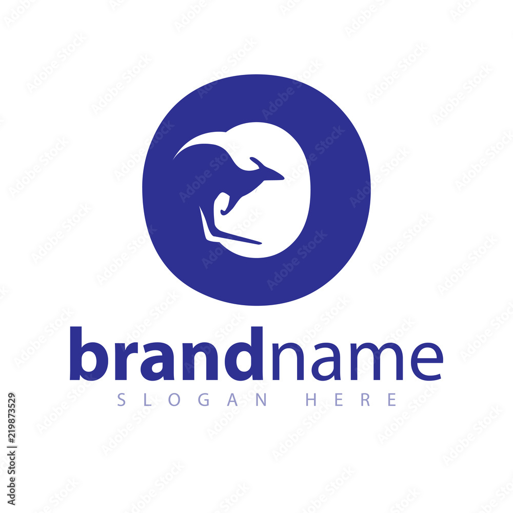 O Letter With kangaroo logo icon vector template O Letter With kangaroo logo icon vector template
