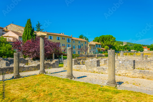 Gallo-roman ruins in Vaison-la-Romaine in France photo